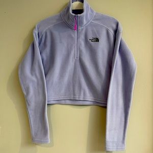 NWOT Women's 100 Glacier Cropped ¼ Zip Fleece in excellent condition